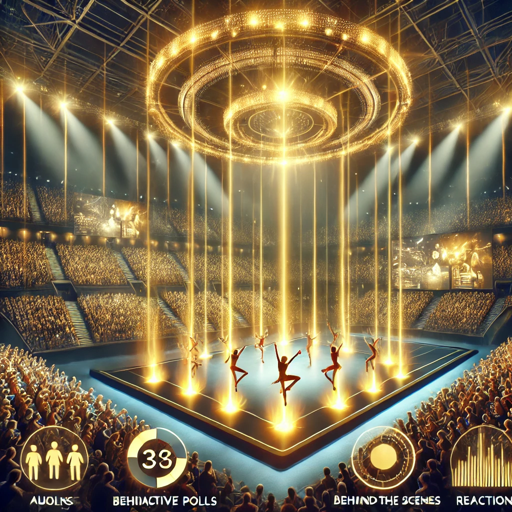 Illustration of two fans intensely competing in a live sports quiz, with a digital scoreboard tracking their scores.